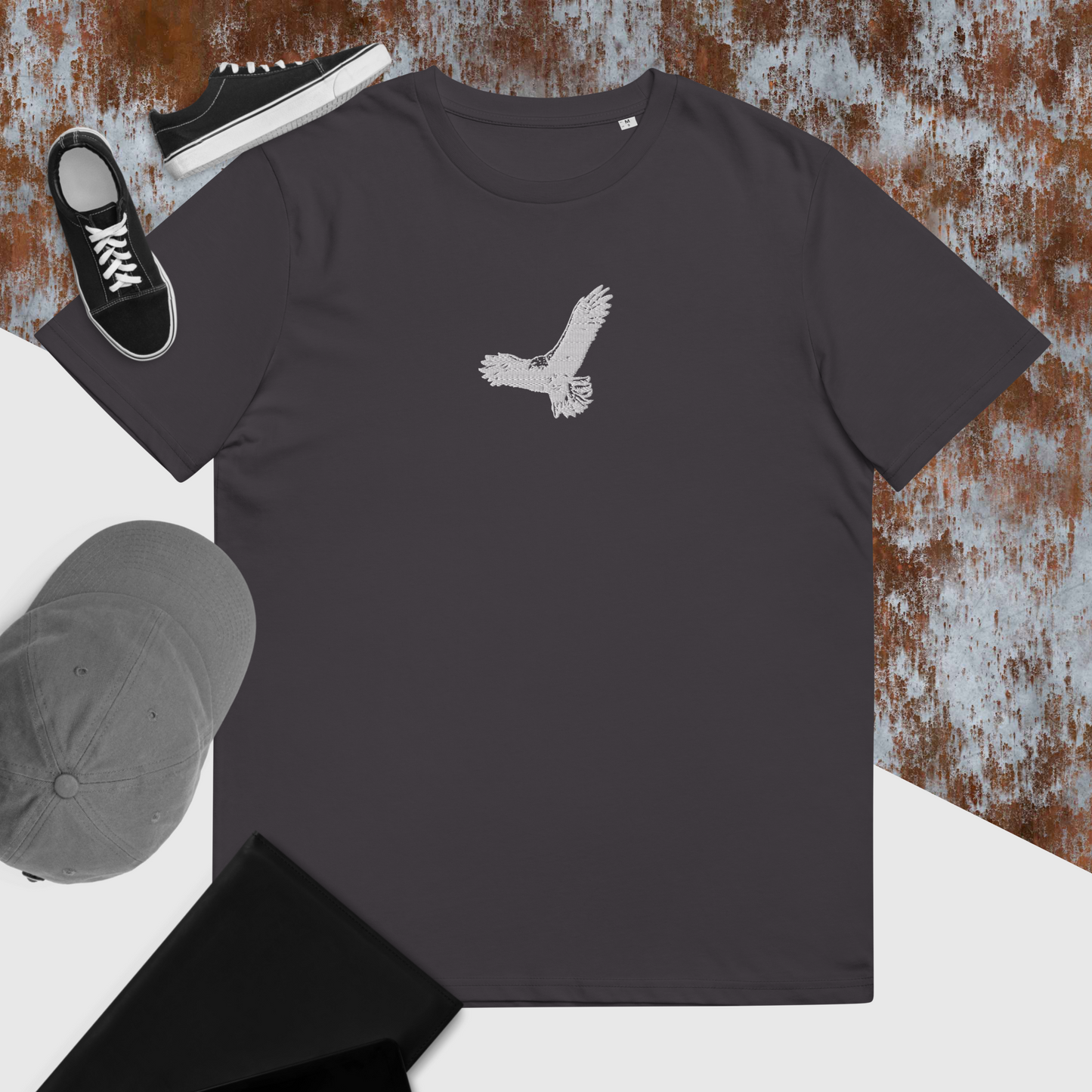 T-shirt unisexe brodé Eagle