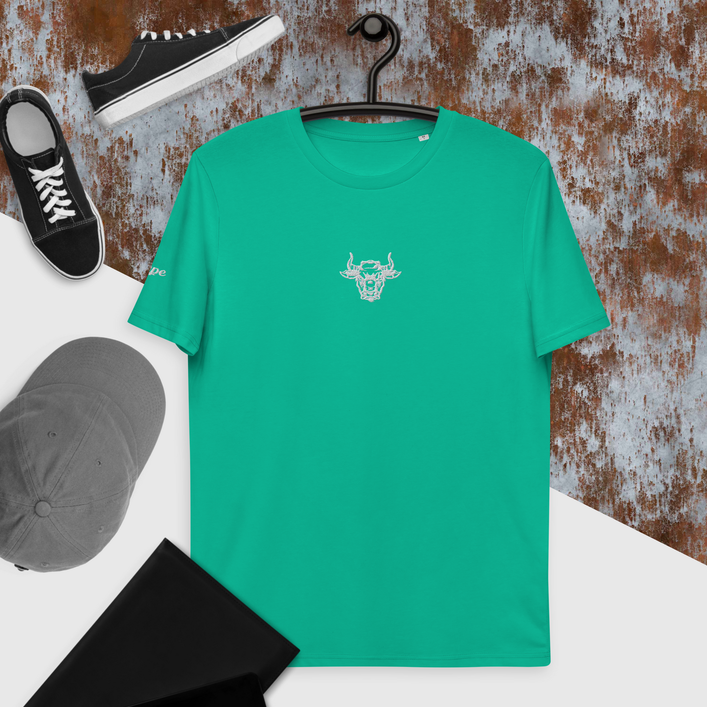 T-shirt unisexe brodé bull