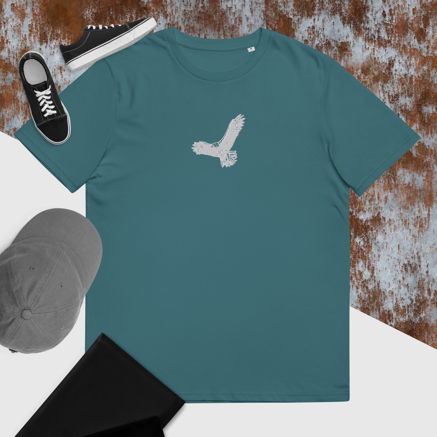 T-shirt unisexe brodé Eagle