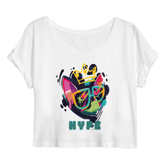 Crop Top Graffiti Animals III